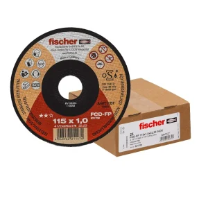 Caja 25uds Disco de corte FCD-FP 115x1x22,23 Plus Fischer