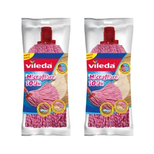 Fregona Vileda 100% microfibra rosa