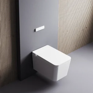 Inodoro Japonés con Smart Cleaning Mizubath Isla Suspendido Blanco