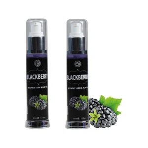 Lubricante efecto calor con sabor a mora Secret Play 50ml