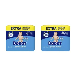 Pañales Dodot bebé seco talla 4+ de 62 unidades
